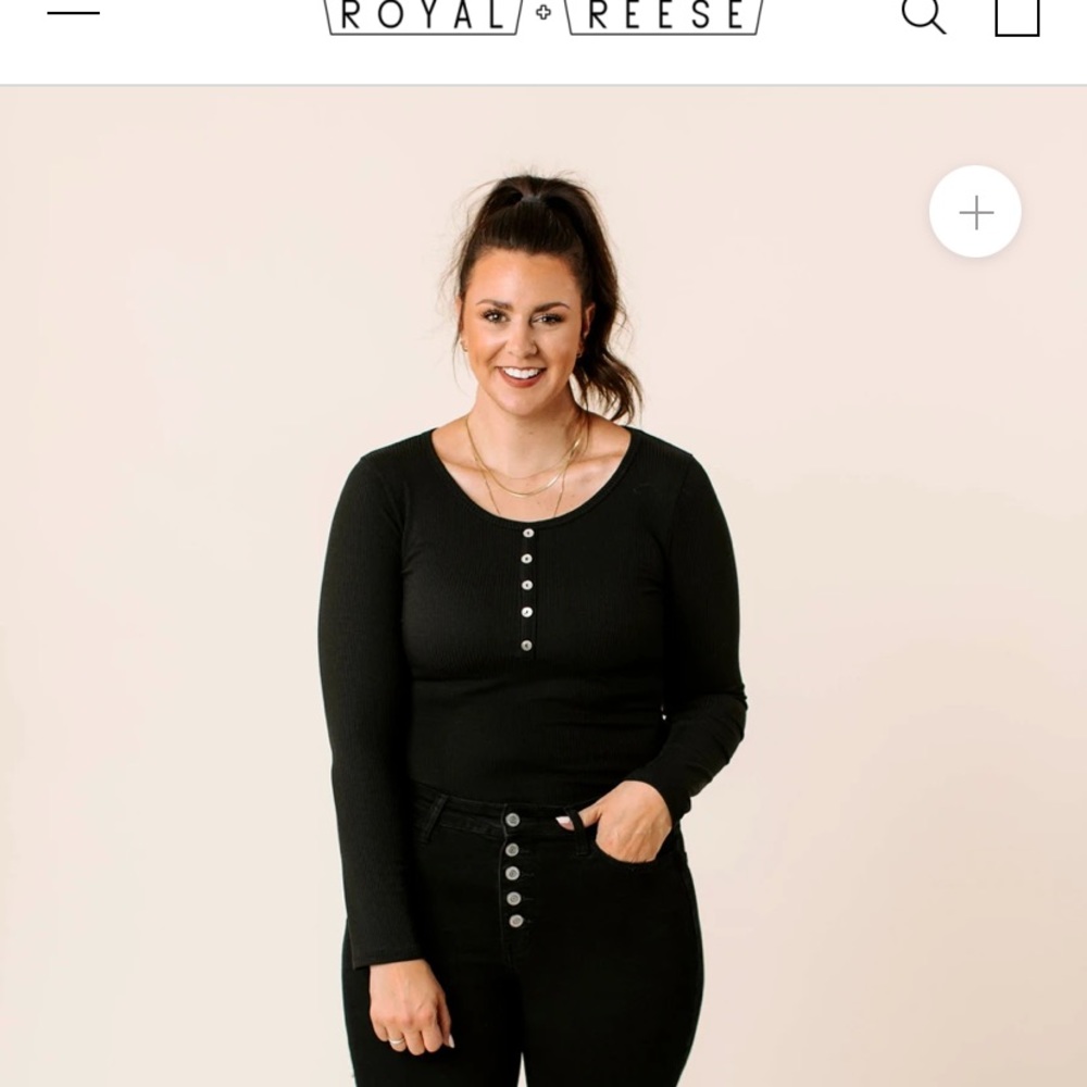 LAYNA RIBBED BODYSUIT Size Large (runs small)